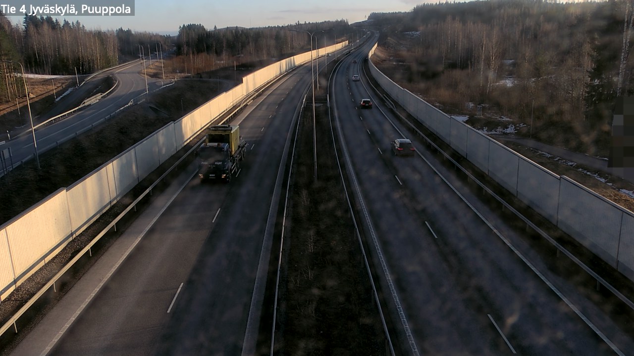 Weather Camera Image Road 4 Jyväskylä, Puuppola, Jyväskylä, Keski-Suomi