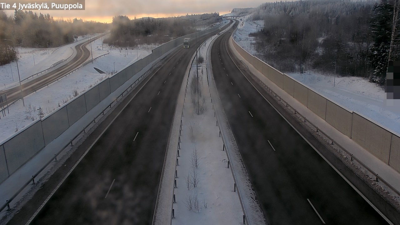 Weather Camera Image Road 4 Jyväskylä, Puuppola, Jyväskylä, Keski-Suomi