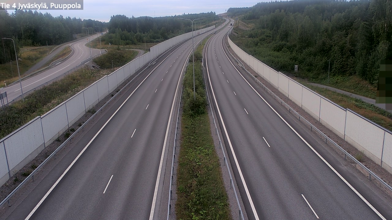 Weather Camera Image Road 4 Jyväskylä, Puuppola, Jyväskylä, Keski-Suomi