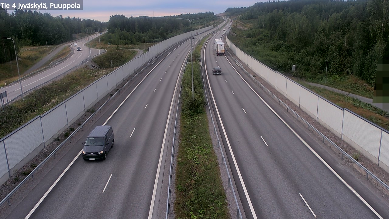 Weather Camera Image Road 4 Jyväskylä, Puuppola, Jyväskylä, Keski-Suomi