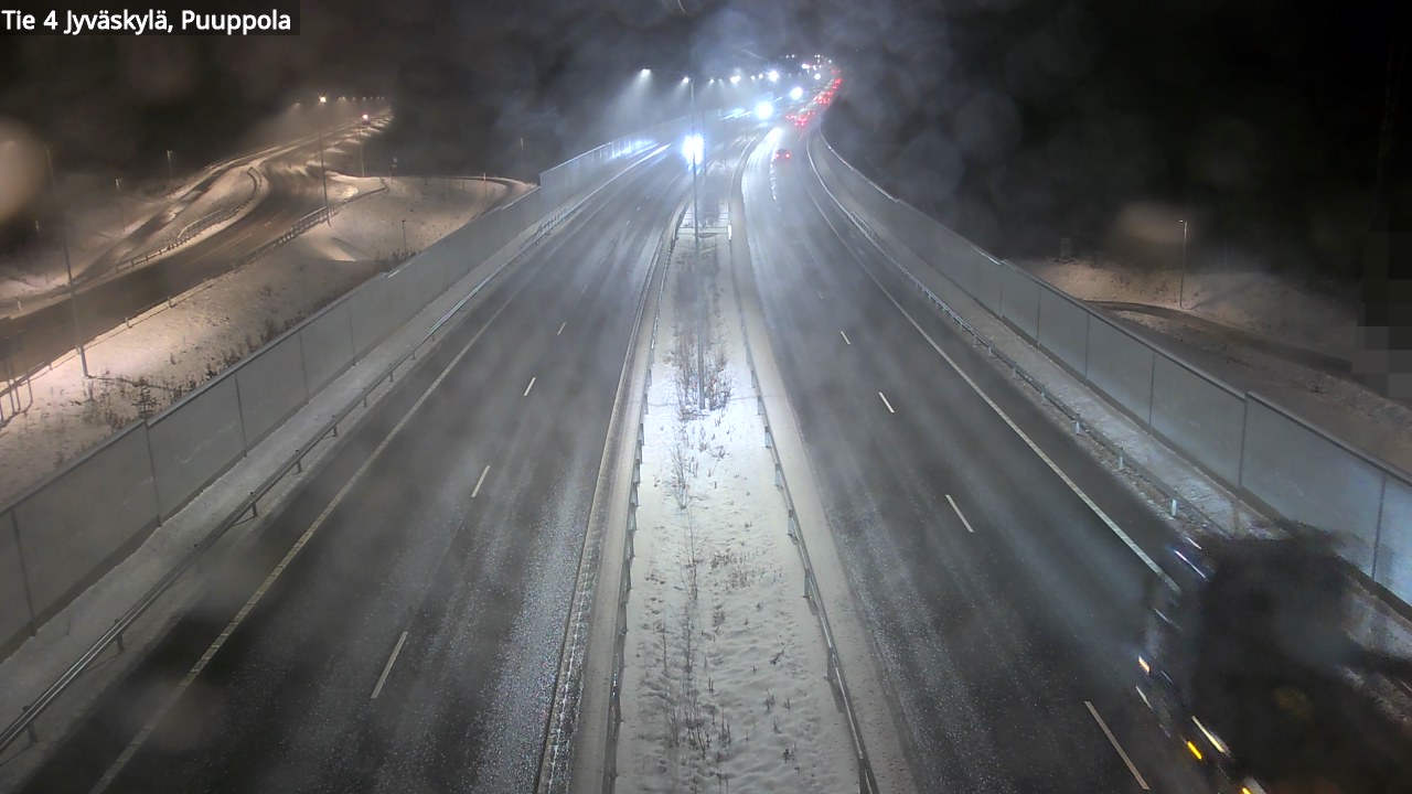 Weather Camera Image Väg 4 Jyväskylä, Puuppola, Jyväskylä, Keski-Suomi