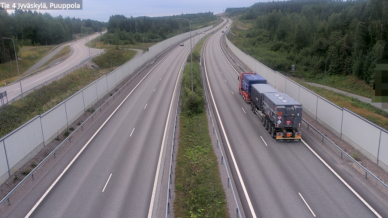 Weather Camera Image Road 4 Jyväskylä, Puuppola, Jyväskylä, Keski-Suomi