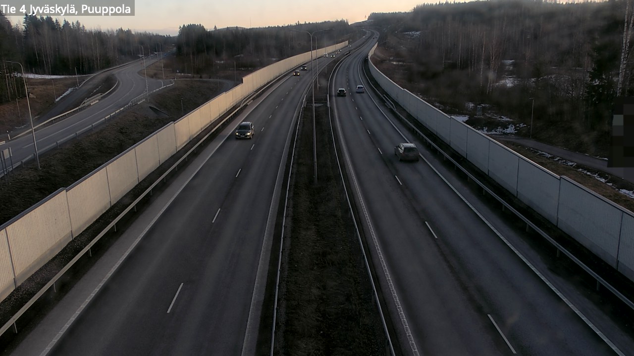 Weather Camera Image Road 4 Jyväskylä, Puuppola, Jyväskylä, Keski-Suomi