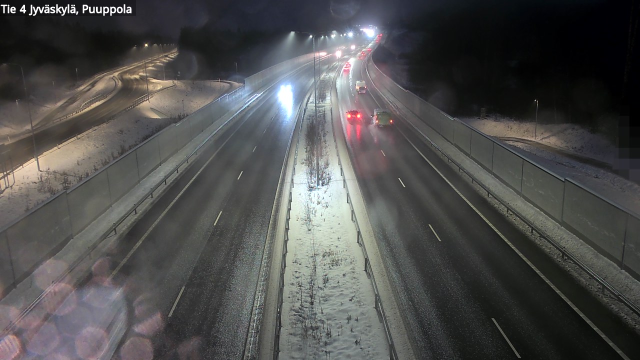 Weather Camera Image Väg 4 Jyväskylä, Puuppola, Jyväskylä, Keski-Suomi