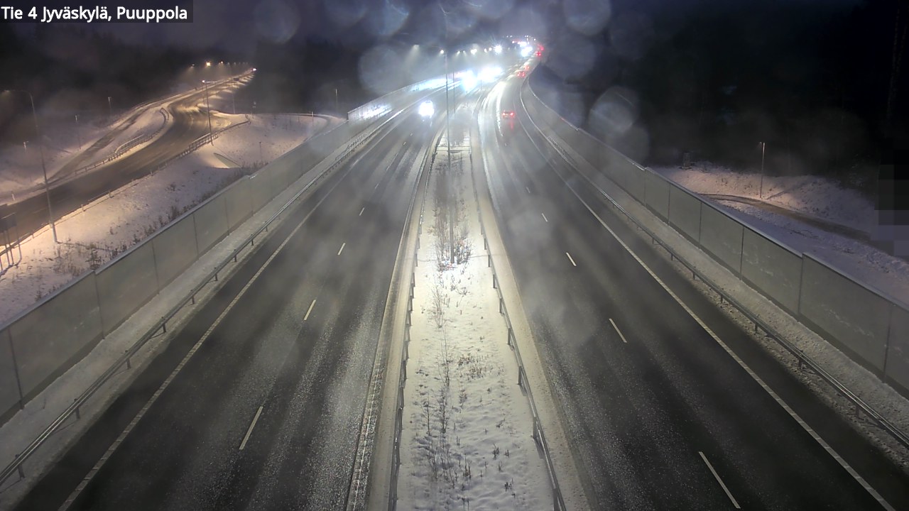 Weather Camera Image Väg 4 Jyväskylä, Puuppola, Jyväskylä, Keski-Suomi