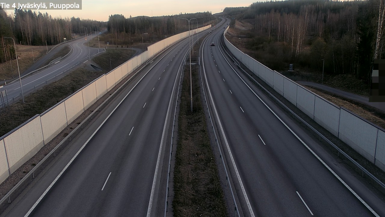 Weather Camera Image Road 4 Jyväskylä, Puuppola, Jyväskylä, Keski-Suomi