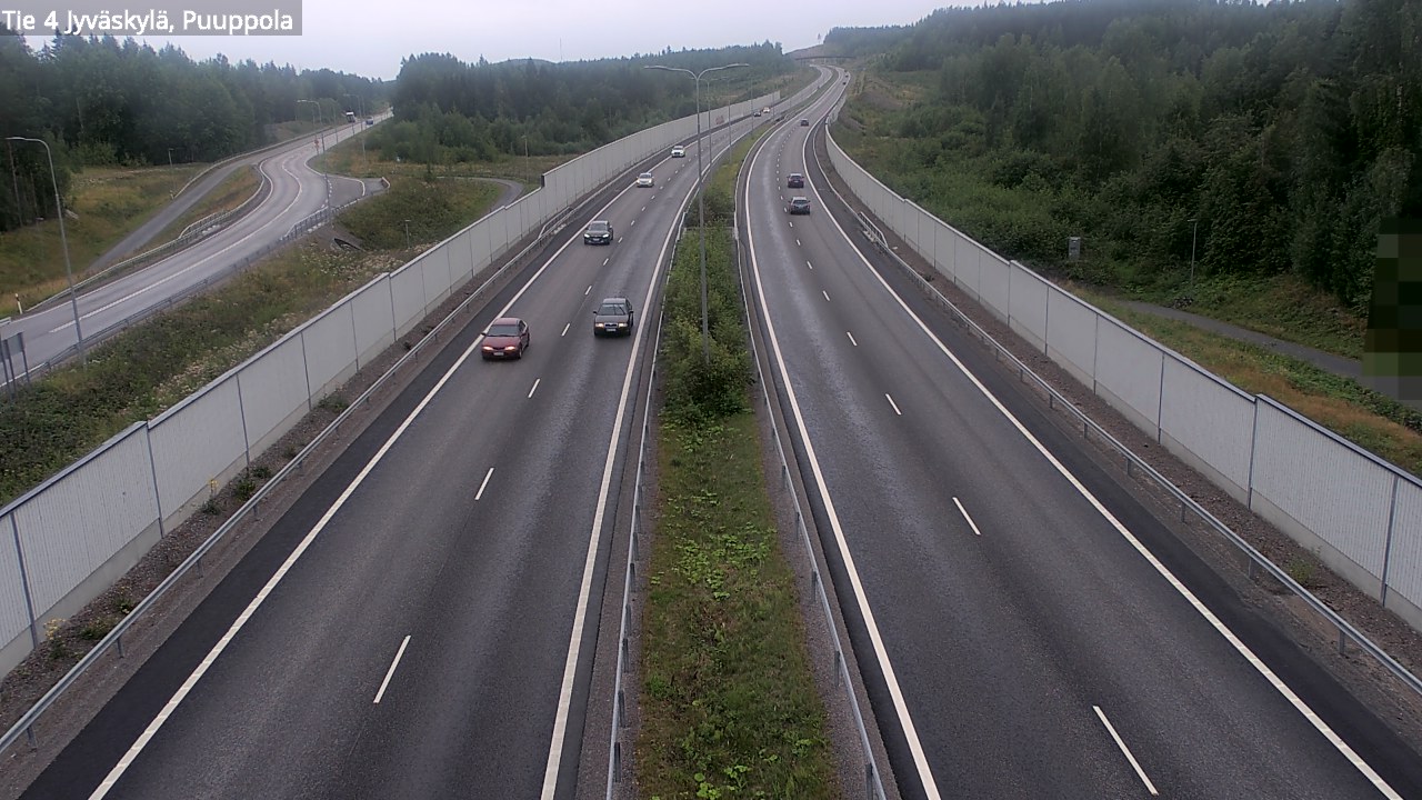 Weather Camera Image Väg 4 Jyväskylä, Puuppola, Jyväskylä, Keski-Suomi