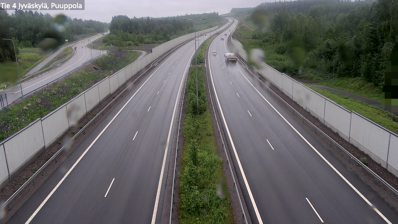 Weather Camera Image Road 4 Jyväskylä, Puuppola, Jyväskylä, Keski-Suomi