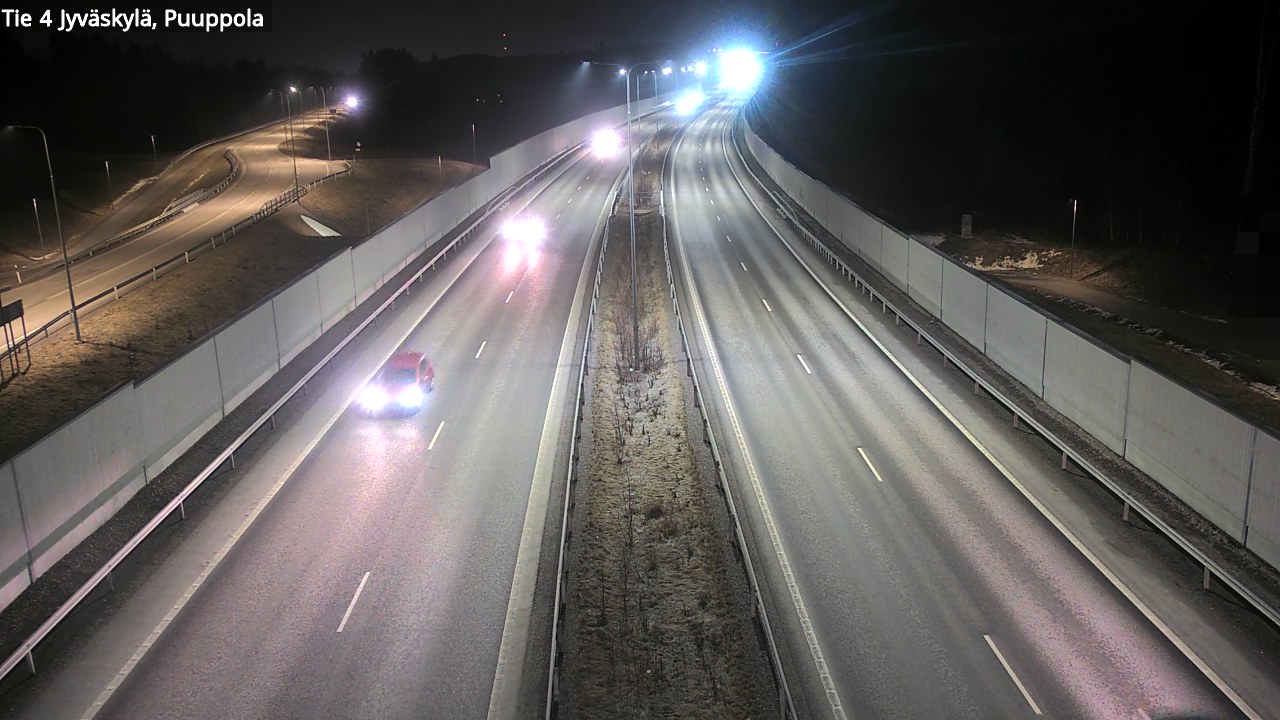 Weather Camera Image Road 4 Jyväskylä, Puuppola, Jyväskylä, Keski-Suomi