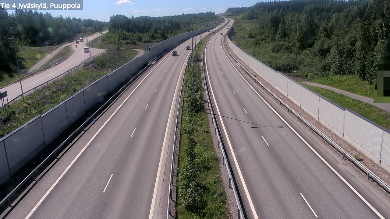 Weather Camera Image Väg 4 Jyväskylä, Puuppola, Jyväskylä, Keski-Suomi