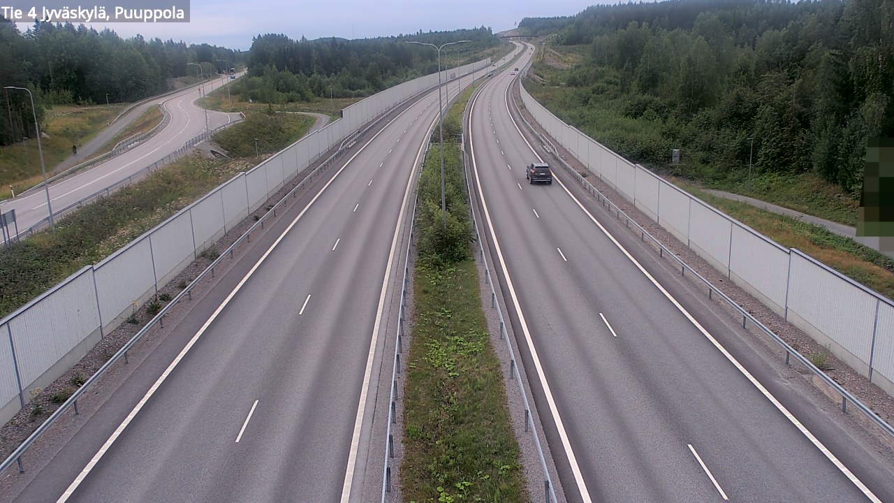 Weather Camera Image Road 4 Jyväskylä, Puuppola, Jyväskylä, Keski-Suomi