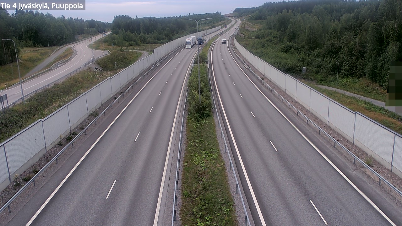 Weather Camera Image Road 4 Jyväskylä, Puuppola, Jyväskylä, Keski-Suomi