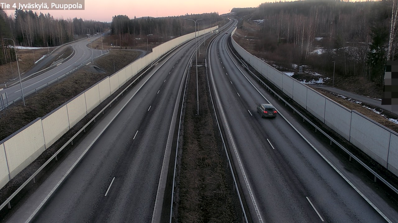 Weather Camera Image Road 4 Jyväskylä, Puuppola, Jyväskylä, Keski-Suomi