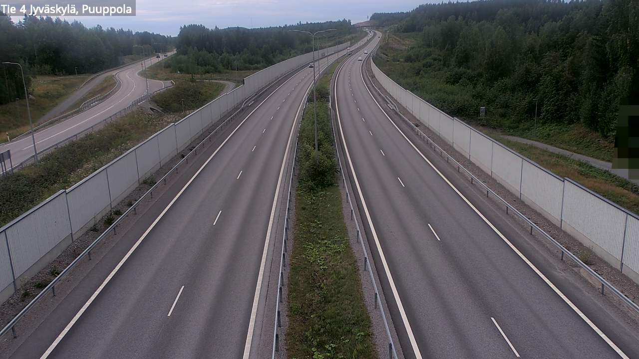 Weather Camera Image Road 4 Jyväskylä, Puuppola, Jyväskylä, Keski-Suomi