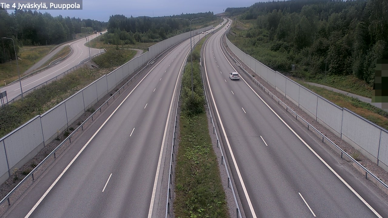 Weather Camera Image Väg 4 Jyväskylä, Puuppola, Jyväskylä, Keski-Suomi