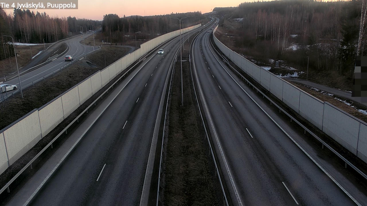 Weather Camera Image Road 4 Jyväskylä, Puuppola, Jyväskylä, Keski-Suomi