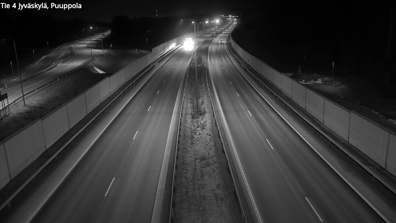 Weather Camera Image Road 4 Jyväskylä, Puuppola, Jyväskylä, Keski-Suomi