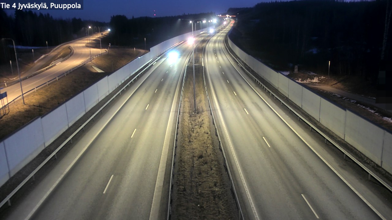 Weather Camera Image Väg 4 Jyväskylä, Puuppola, Jyväskylä, Keski-Suomi
