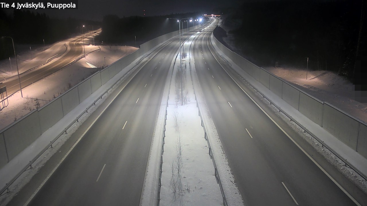 Weather Camera Image Road 4 Jyväskylä, Puuppola, Jyväskylä, Keski-Suomi