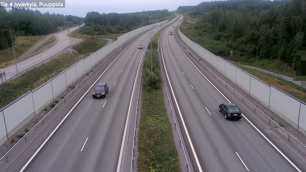 Weather Camera Image Väg 4 Jyväskylä, Puuppola, Jyväskylä, Keski-Suomi