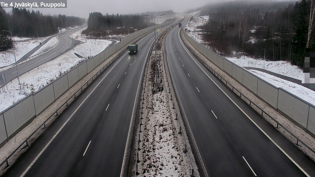 Weather Camera Image Väg 4 Jyväskylä, Puuppola, Jyväskylä, Keski-Suomi
