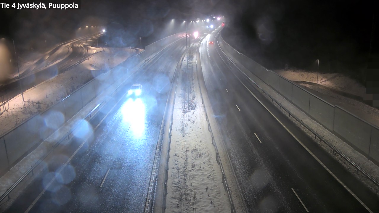 Weather Camera Image Väg 4 Jyväskylä, Puuppola, Jyväskylä, Keski-Suomi
