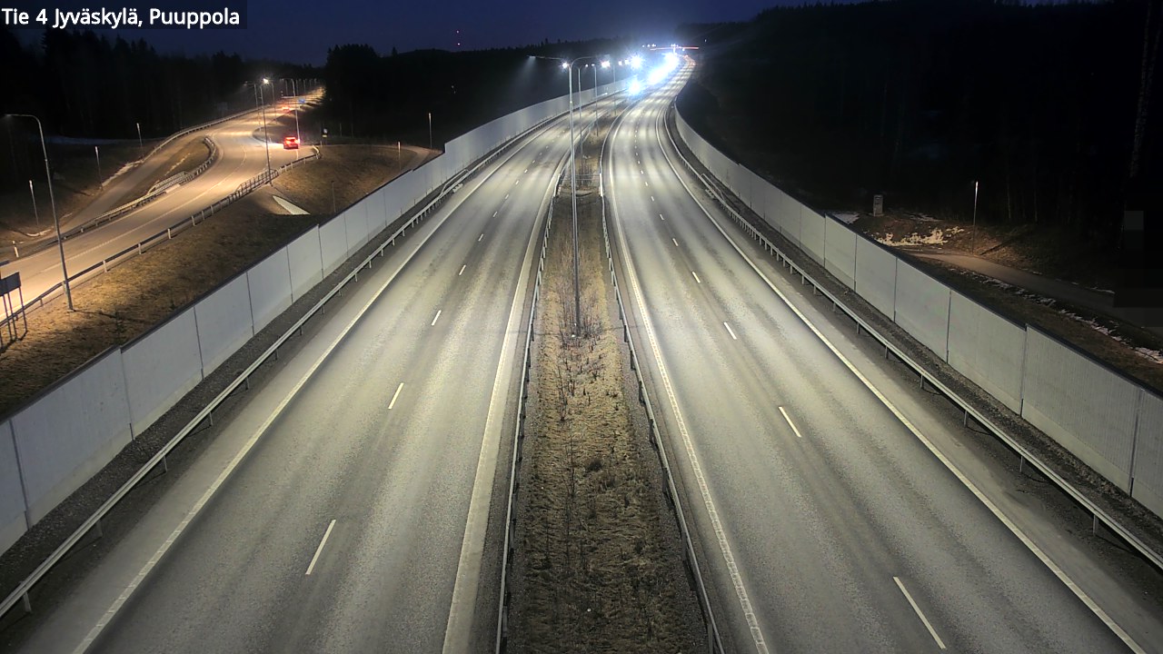 Weather Camera Image Väg 4 Jyväskylä, Puuppola, Jyväskylä, Keski-Suomi