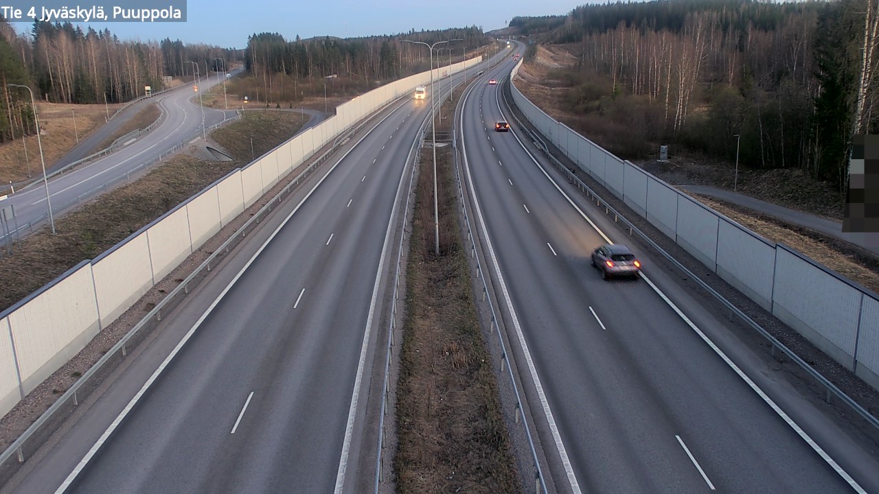 Weather Camera Image Road 4 Jyväskylä, Puuppola, Jyväskylä, Keski-Suomi