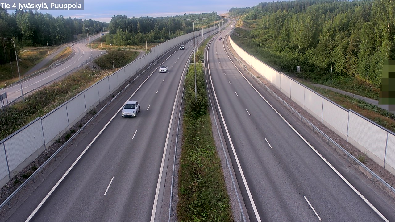 Weather Camera Image Road 4 Jyväskylä, Puuppola, Jyväskylä, Keski-Suomi