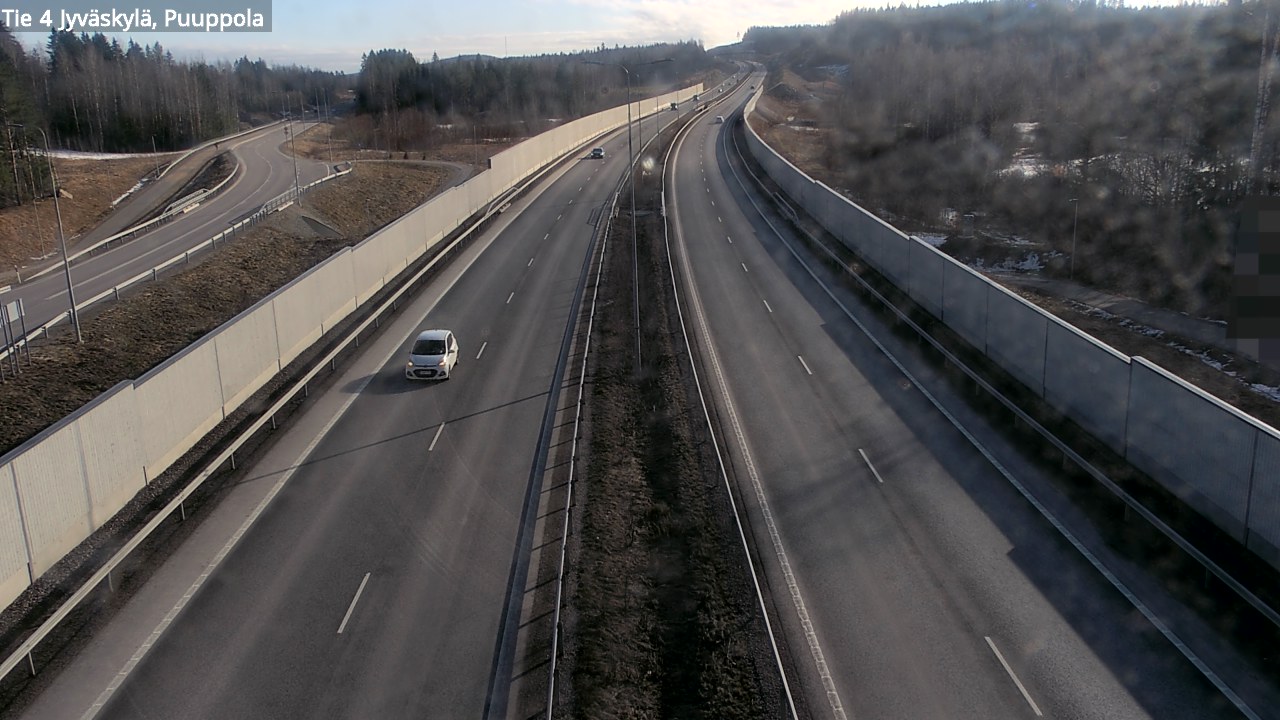 Weather Camera Image Road 4 Jyväskylä, Puuppola, Jyväskylä, Keski-Suomi