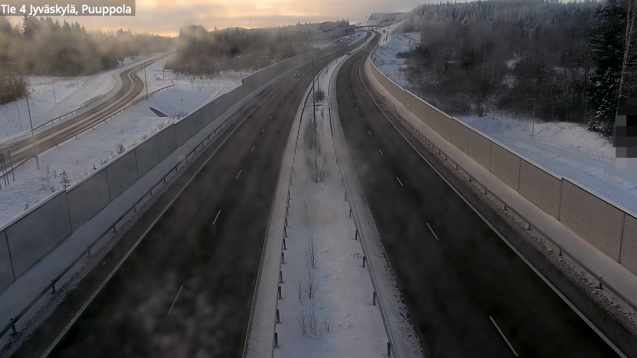 Weather Camera Image Road 4 Jyväskylä, Puuppola, Jyväskylä, Keski-Suomi