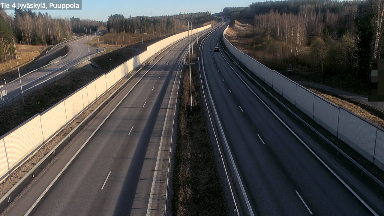 Weather Camera Image Road 4 Jyväskylä, Puuppola, Jyväskylä, Keski-Suomi