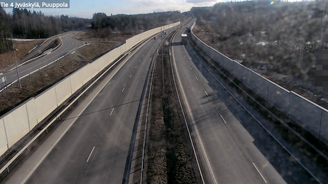 Weather Camera Image Road 4 Jyväskylä, Puuppola, Jyväskylä, Keski-Suomi