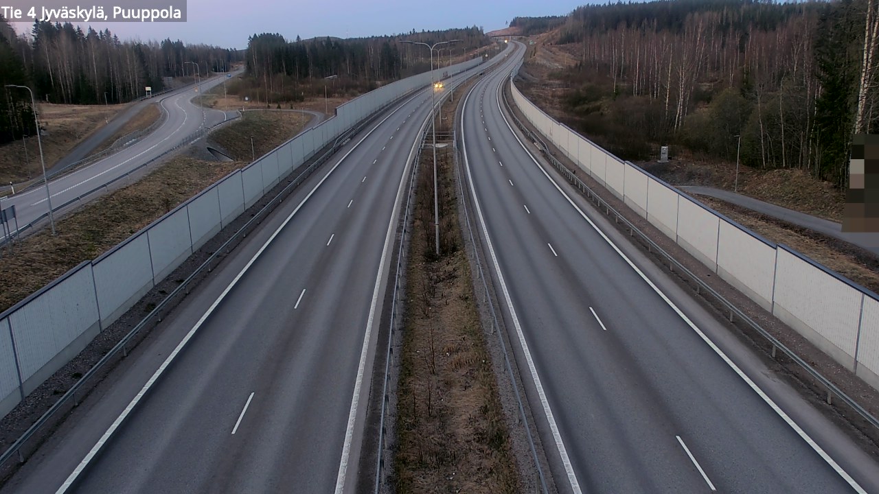 Weather Camera Image Road 4 Jyväskylä, Puuppola, Jyväskylä, Keski-Suomi