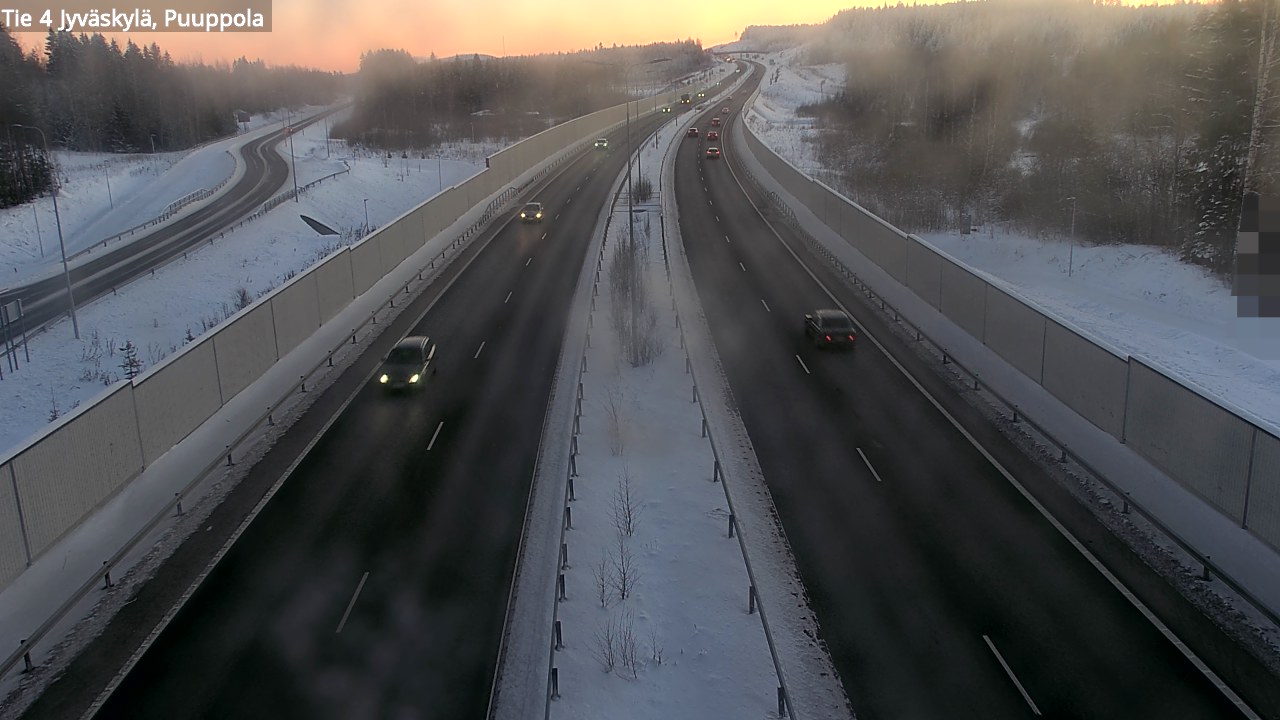 Weather Camera Image Road 4 Jyväskylä, Puuppola, Jyväskylä, Keski-Suomi