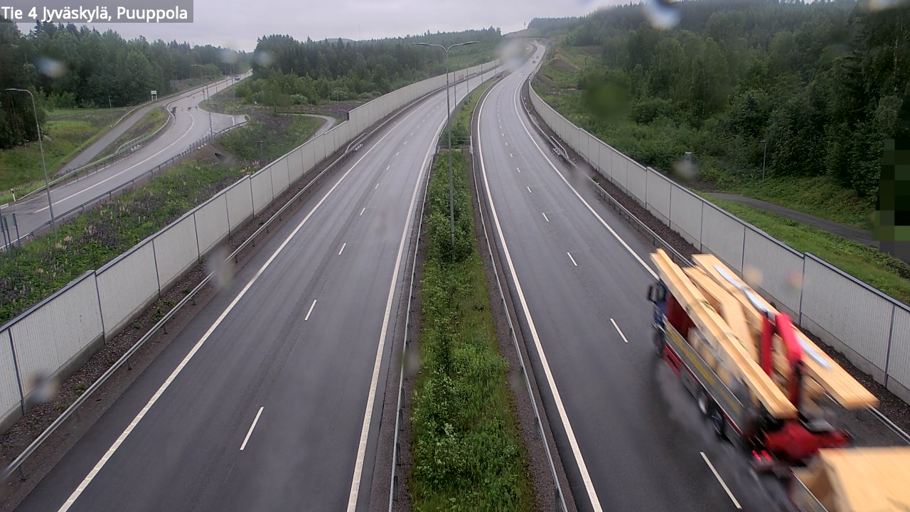 Weather Camera Image Road 4 Jyväskylä, Puuppola, Jyväskylä, Keski-Suomi