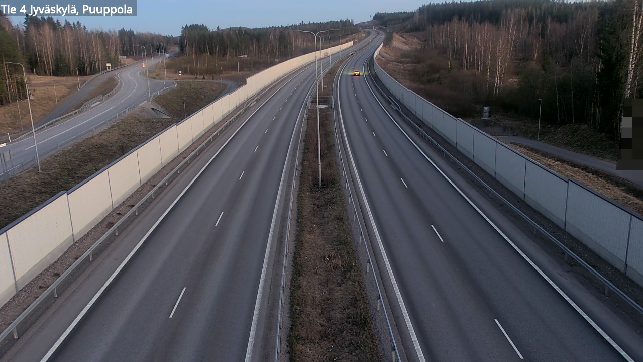 Weather Camera Image Road 4 Jyväskylä, Puuppola, Jyväskylä, Keski-Suomi