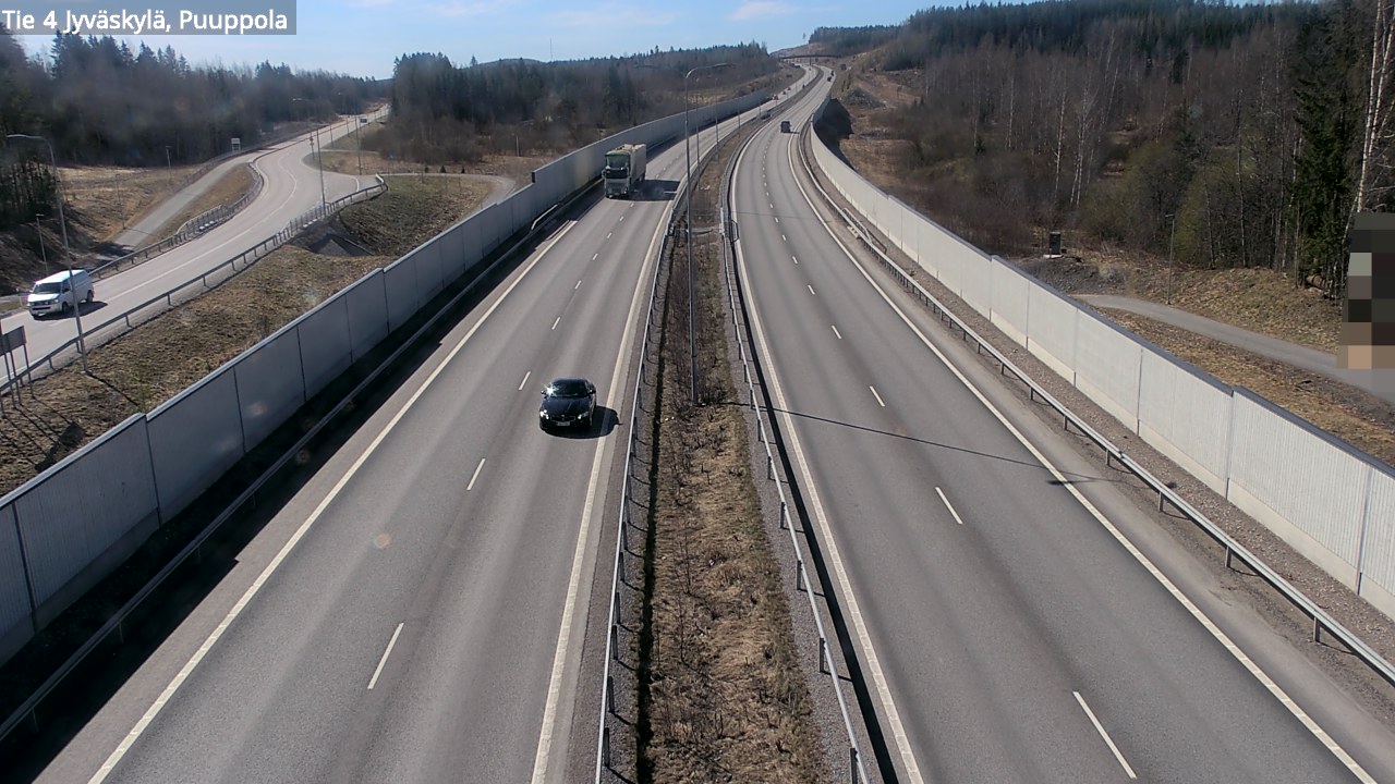 Weather Camera Image Road 4 Jyväskylä, Puuppola, Jyväskylä, Keski-Suomi