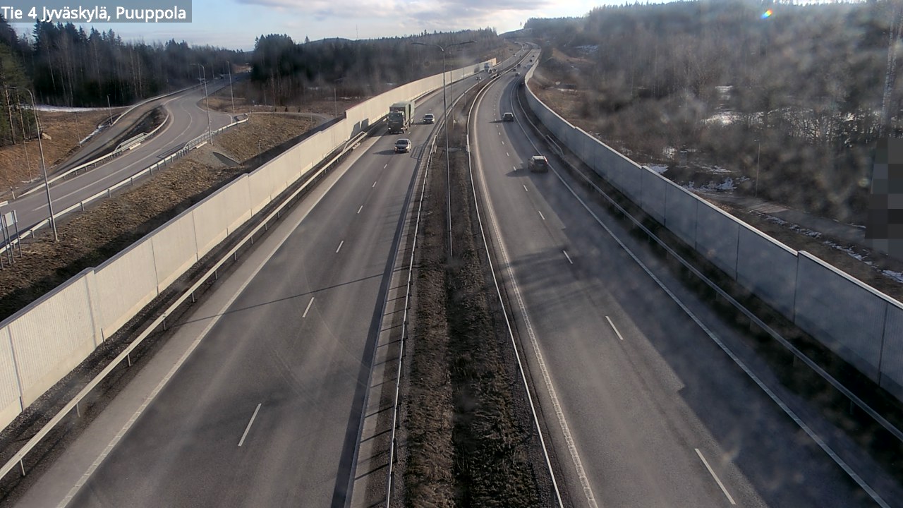 Weather Camera Image Road 4 Jyväskylä, Puuppola, Jyväskylä, Keski-Suomi