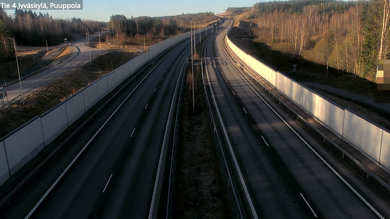 Weather Camera Image Road 4 Jyväskylä, Puuppola, Jyväskylä, Keski-Suomi