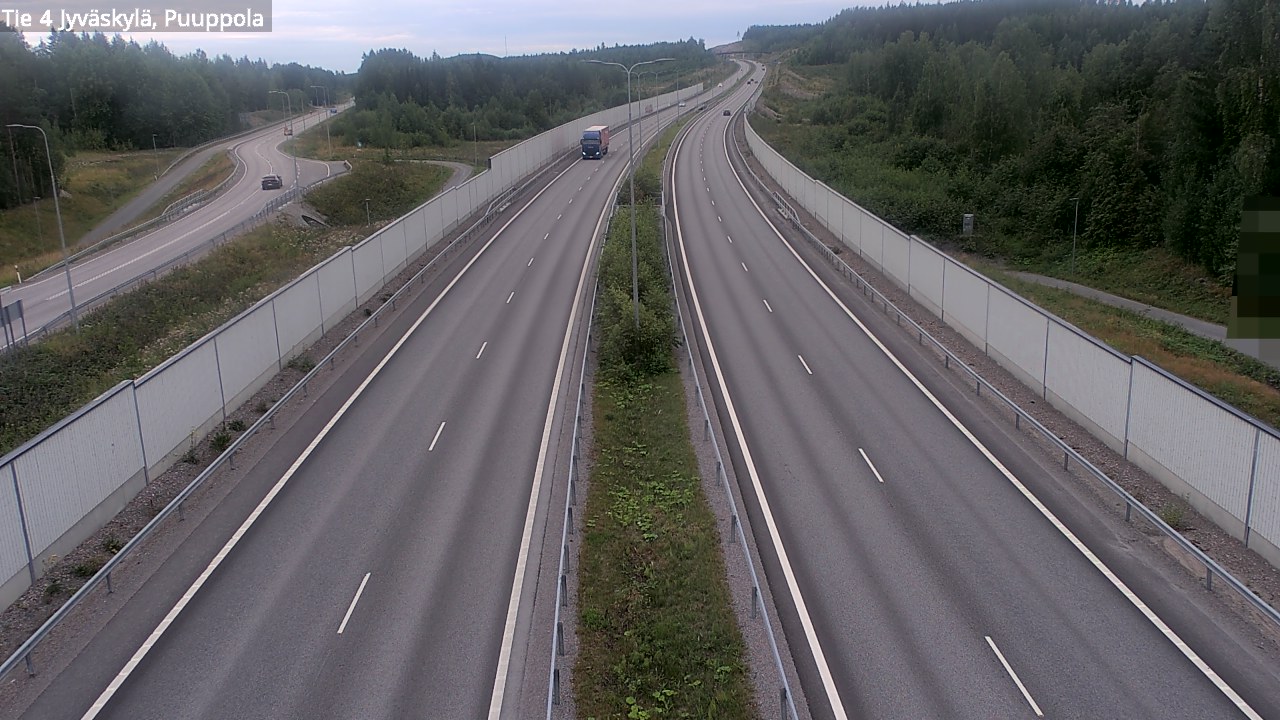Weather Camera Image Road 4 Jyväskylä, Puuppola, Jyväskylä, Keski-Suomi