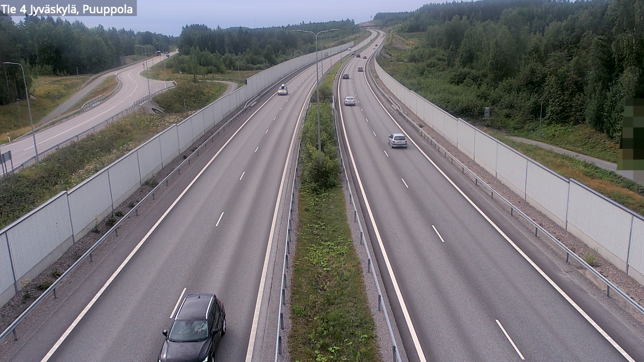Weather Camera Image Väg 4 Jyväskylä, Puuppola, Jyväskylä, Keski-Suomi
