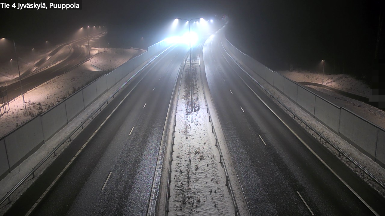 Weather Camera Image Väg 4 Jyväskylä, Puuppola, Jyväskylä, Keski-Suomi