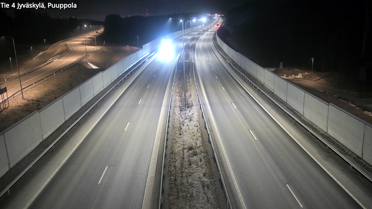 Weather Camera Image Road 4 Jyväskylä, Puuppola, Jyväskylä, Keski-Suomi