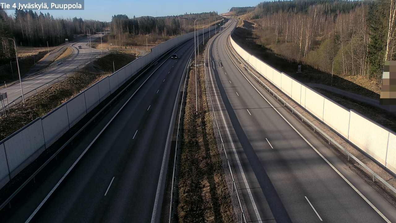 Weather Camera Image Väg 4 Jyväskylä, Puuppola, Jyväskylä, Keski-Suomi