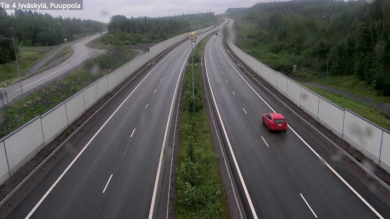 Weather Camera Image Road 4 Jyväskylä, Puuppola, Jyväskylä, Keski-Suomi