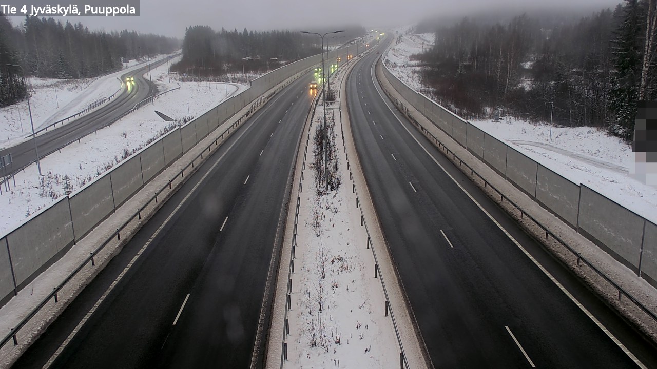 Weather Camera Image Väg 4 Jyväskylä, Puuppola, Jyväskylä, Keski-Suomi