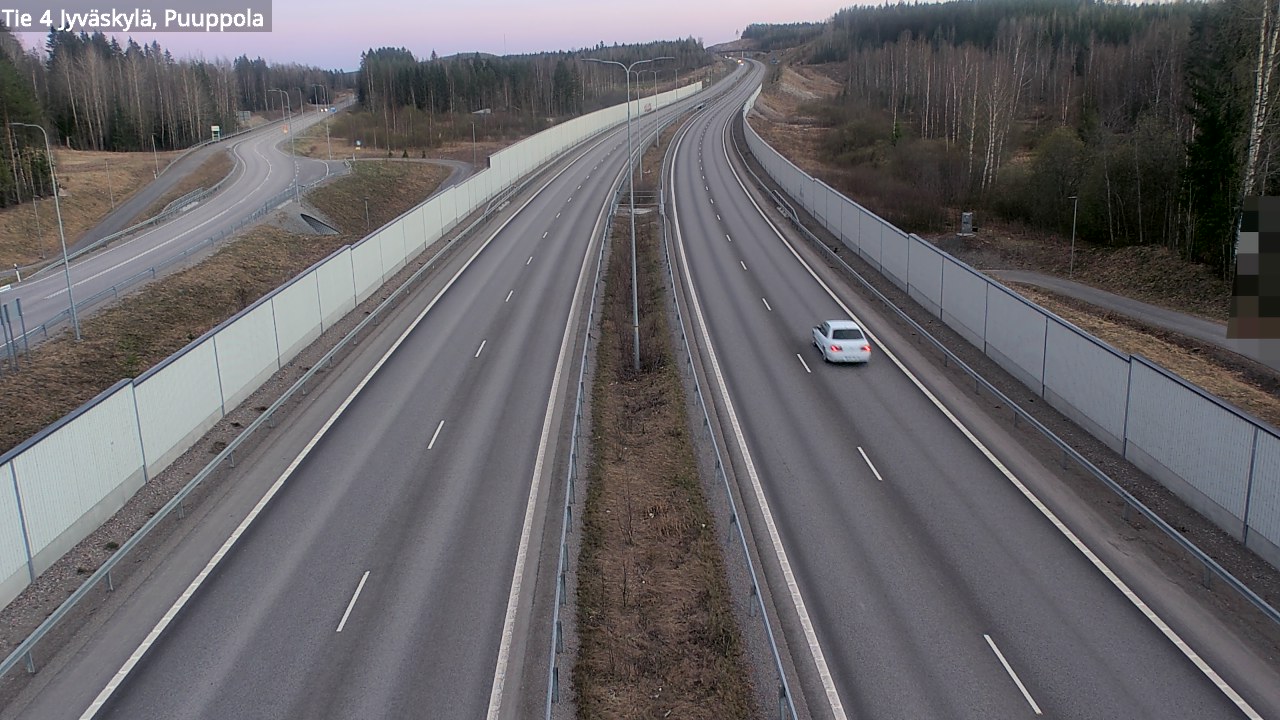 Weather Camera Image Road 4 Jyväskylä, Puuppola, Jyväskylä, Keski-Suomi