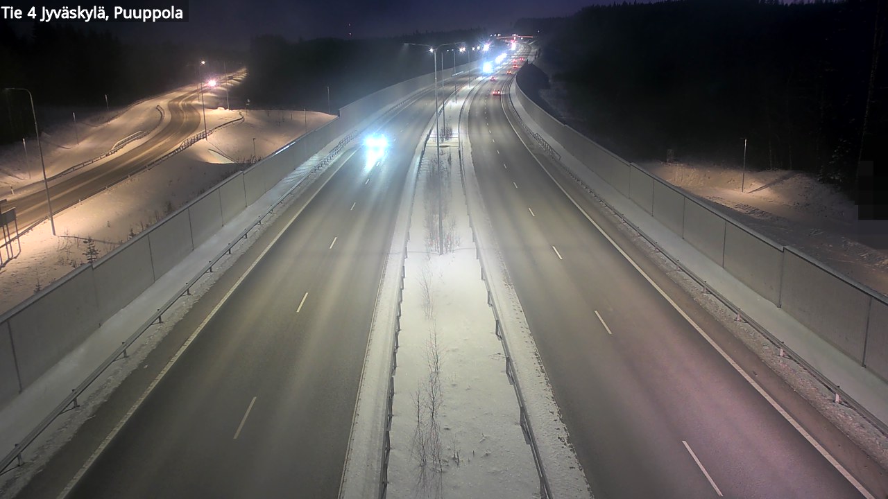 Weather Camera Image Road 4 Jyväskylä, Puuppola, Jyväskylä, Keski-Suomi