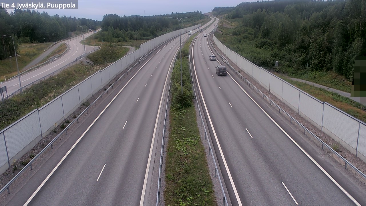 Weather Camera Image Väg 4 Jyväskylä, Puuppola, Jyväskylä, Keski-Suomi